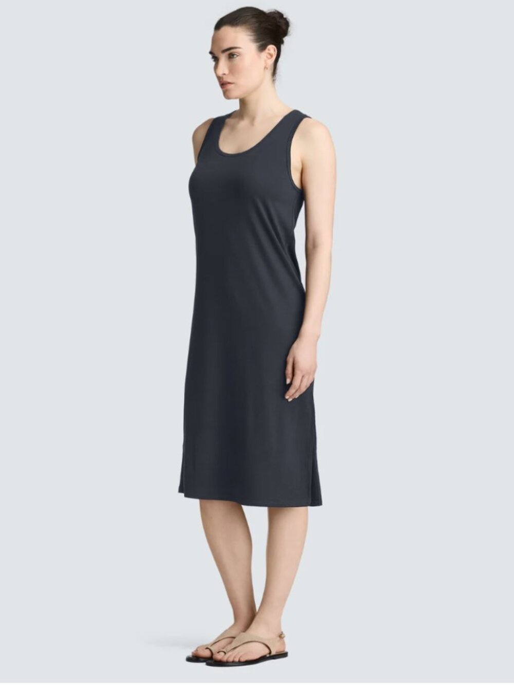 Brand New Unbound Merino Women's Merino Travel Dress Charcoal Gray Size L
